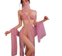 sexy cheongsam dress lingerie for Women Outfit Costume anime Chinese Little Beauty Princess Kimono bra long Skirt Party
