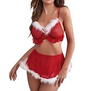 Sexy Christmas Outfits for Women Santa Cosplay Outfit Red Lace Bodysuit Jumpsuit Bodystockings Halloween Carnival Of the Damn Fancy Dress Black Swan Costume Party Dresses Xmas