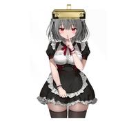 Sexy Cute Maid Speech Therapy clipboard Transparent for Softball Coaches clipboard Teacher Tabla para escribir Size 9 x 12