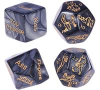 Sexy Dice Game for Couples - Fun & Intimate Adult Dice Set with 12-Sided Positions and 60 Actions - Unique Brushed Design, Perfect for Travel and Romantic Nights