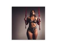 Sexy Dominant Woman with Ropes - Bondage. Poster Home Decor Poster Wall Art Hanging Picture Print Decorative Painting Posters 16x16inch(40x40cm)