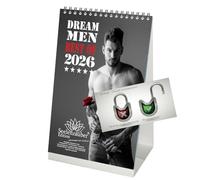 Sexy Dream Men DIN A5 Desk Calendar for 2026 Erotic Men Seelenzauber