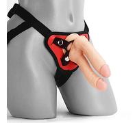 Sexy Emporium 5, 6, 7, 8, 9, 10, 11+ Inch Big Realistic Strap-On Dildo with Harness Strap Ons Dildos Kit Strapon Strap-On Couples Penis Silicone StrapOn Dongs Lesbian Gay (Double Trouble White)