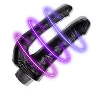 Sexy Emporium 8 Inch G-Spot - Double Dildo Vibrator - Multispeed - Black