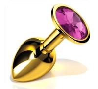 Sexy Emporium - Luxury Jewell Butt Plug Anal Sex Toy for Beginners Sex Toys for Men Women Couples Gold, Pink Gemstone