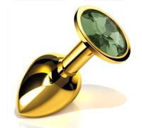 Sexy Emporium - Luxury Jewell Butt Plug Anal Sex Toy for Beginners Sex Toys for Men Women Couples Gold, Jade Gemstone