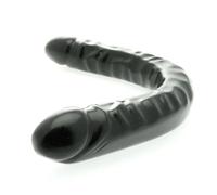 Sexy Emporium - Realistic Big 18 Inch Double Ended Dildo Dong Adult Toys for Women Men Couples Partners - Black