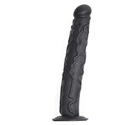 Sexy Emporium Realistic Long 13 Inch Suction Cup Dildo Black Soft Realistic Dildos Huge Dildo with Real Veins Suction Cup Dildo G-Spot Anal Dildo