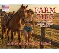 Sexy Farm Girl Calendar 2026 Monthly Wall Calender 12 Month | American Made In The USA