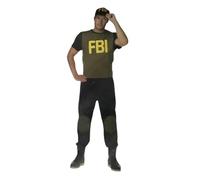 Sexy FBI Roleplay Costume - Command the Room in Style | Shirt, Pants & Extra Cap - Size XL
