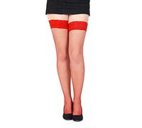Sexy Fishnet Hold Up Stockings With Lace Top by Sentelegri-Sizes S,M, L, XL