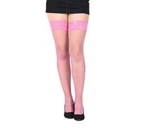 Sexy Fishnet Hold Up Stockings With Lace Top by Sentelegri-Sizes S,M, L, XL