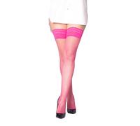 Sexy Fishnet Hold Up Stockings With Lace Top by Sentelegri-Sizes S,M, L, XL