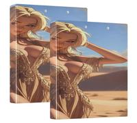 Sexy Gypsy Woman One and A Half Inch School Binders Three Ringing with Pockets 1/2 Pack Office Supplies 200 Sheets