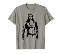 Sexy Jesus in BDSM Harness Gay Pride T-Shirt, Men, Slate Grey, XX-Large