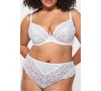 Ann Summers Sexy Lace Fuller Bust Non Padded Plunge Bra, White 38DD
