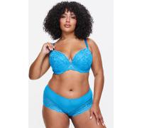 Ann Summers Sexy Lace Padded Plunge Bra, A-D Cup, Curve-Enhancing Womens Underwear with Padded Cups & Underwire, Removable Mini Pads for Smaller Sizes, Adjustable Straps Aqua - Womens Lingerie