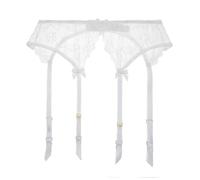Sexy Lace Suspender Belt with 4 Straps 4 Adjustable Straps - Grip the socks tightly so they won't slip. Exquisite Lace Pattern - Excellent workmanship to show your elegance. Size S-M Waist 27.6-35.4in (70-90cm) M-L Waist 29.5-39.4in (75-100cm) L-XL Waist 31.5-43.3in (80-110cm) This garter belt is a lace fabric, which has some elasticity and is comfortable to wear. After-sales Service If you have any dissatisfaction or suggestion about our products, Please contact us and we will solve it for you immediately.