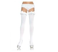 Sexy leg avenue sheer and opaque tights, Size One size -1, Color White