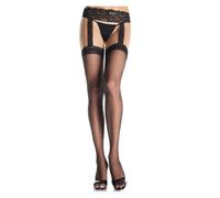 Sexy leg avenue tights with jarretelless, Size One size -2, Poids 0.059 Kg, Color Black