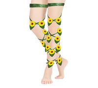 Sexy Leg Wraps Women Non-Slip Cross Leg Wrap Flower