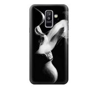Sexy Lip Girl Smoking Case Cover For Samsung Galaxy A6+ (2018), J8 Plus 2018, A6 Plus 2018