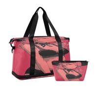 Sexy Little Anime Witch Multifunctional Workout Bag Sports Gym Tote Bag with Toiletry for Hiking