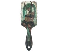 Sexy Little Devil Anime Girl anti static mens hair brush Designed scalp massager for thinning hair with Ergonomic handle cepillo para cabello
