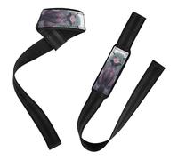 Sexy Little Devil Anime Girl Lifting Wrist Strap Anti Slip Deadlift Wrist Straps for Weightlifting, Bodybuilding, Strength Training