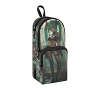 Sexy Little Devil Anime Girl Nylon 3 Compartments Pencil Bags For Teen Girls Multi-purpose and aesthetic Pencil Storage Case Stationery Organizer for Women Middle School 1600ml