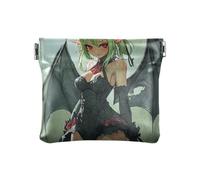 Sexy Little Devil Anime Girl Women's Leather Coin Purse Portable Clasp Wallet Card Holder for Woman Girl