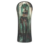 Sexy Little Devil Anime Woman Golf Club Head Cover Set Pu Leather with Interchangeable No. Tags for Driver Fairway Wood Hybrid
