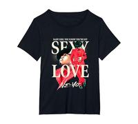 Sexy Love T-Shirt, Women's Plus, Black, 5X