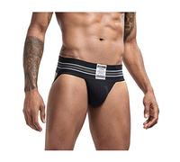 Sexy Men Jock Strap Athletic Jock Strap Supporter Thongs and G Strings Wide Belt Sexy Underwear Brief 7 Colors M-XXL (M, Black)