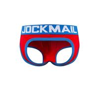 Sexy Mens Briefs Jock Strap G strings Backless Sexy Men Underwear Cotton Mens Briefs Thongs Gay Underwear Thongs (UK, Alpha, L, Regular, Regular, 307RED)