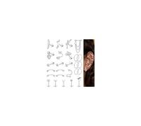 Sexy outfit 26Pcs Helix Piercing Jewellery Stainless Steel Tragus Set Flat Back Stud Ear Piercing Conch Helix Hoop Cartilage Gold Silver Rook Daith Tragus Piercing Jewellery