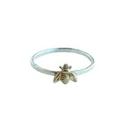 Sexy outfit Cute Gold Tiny Honey Bee Ring Jewelry for Women Wedding Band Thin Finger Ring Animal Lucky Honey Bee Knuckle Ring Size 6-10