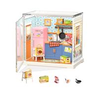 Sexy outfit Super Creator DIY Miniature House Kit Dollhouse Decoration, Tiny House Christmas Birthday Gift for Friends, Model Kits for Adults to Build (Homely Baking Kitchen)