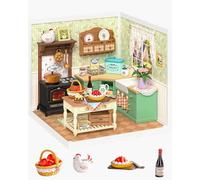 Sexy outfit Super Creator Farmhouse Kitchen, DIY Miniature House Kits, Dollhouse Collectibles for Action Figures & Desk Decoration, Model Kit Creative Birthday for Women & Teens