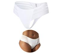 Sexy outfit Womens Brazilian Knickers High Leg Thongs with Striped Mesh, V-Shape High Cut Sexy Panties, Breathable Soft Cotton Gusset, Multipack UK Size 10-18