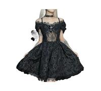 Sexy Patchwork Mesh Corset High Waist Pastel Dress Women Grunge Halloween Gothic Dress Goth Loita Dress Female