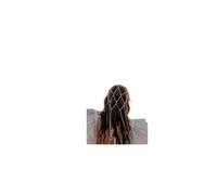 Sexy Pearl Multi-layered Hair Chain Headpiece for Women-Summer Beach Boho Pearl Beaded Hair Accessory Bridal Wedding Long Tassel Hairband Jewelry, M, alloy, No Gemstone