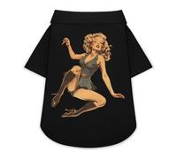 Sexy Pin Up-Lady Cute Pet T-Shirts Dog Shirt Clothes Funny Beach Pullover Cat Sweatshirt For Small Pets M