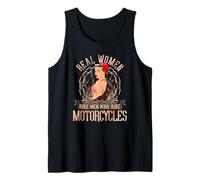 Sexy Real Chick Ride Motorcycles Women Biker Babe Pin Up Tank Top
