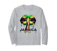 Sexy Reggae Lips Mouth Jamaican Music Kissing Long Sleeve T-Shirt