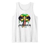 Sexy Reggae Lips Mouth Jamaican Music Kissing Tank Top