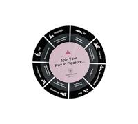 Sexy Secret’s Couple Games Sex Position Wheel - Couple’s Foreplay Roulette Spinner Sex Toy - Electric Roulette Wheel for Date Night and Adult Games - The Intimator Sex Game Wheel - Black/Pink