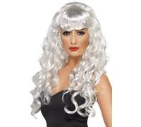 SEXY SIREN WIG IN WHITE - CHRISTMAS COSTUME WIGS