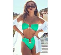 Sexy Solid Brazilian Bikini Set Women Swimwear Rhinestone Swimsuit High Waist Push Up Swimming Suits For Bathing Suit