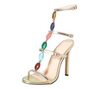 Sexy Stilettos Pearl Buckle Straps Sexy Women's Sandals